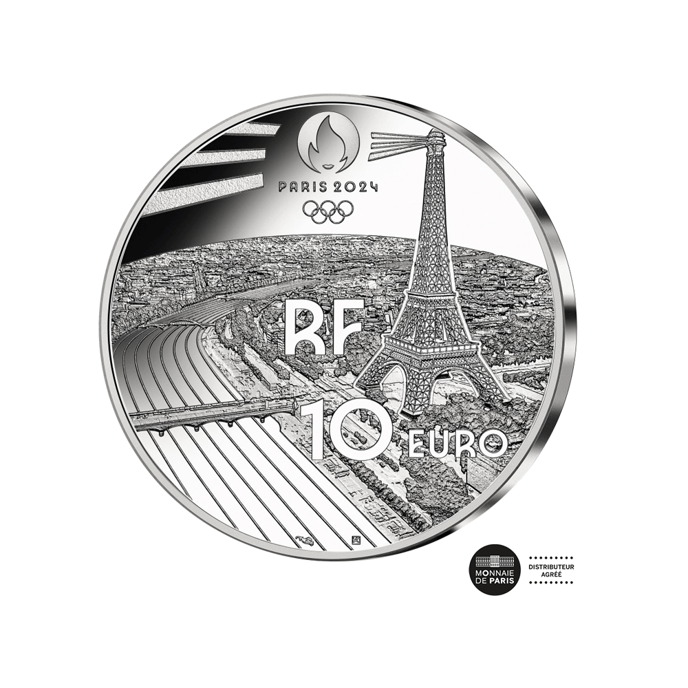 Jeux Olympiques de Paris 2024 - Arc de Triomphe - Monnaie de 10€ Argent - BE 2024