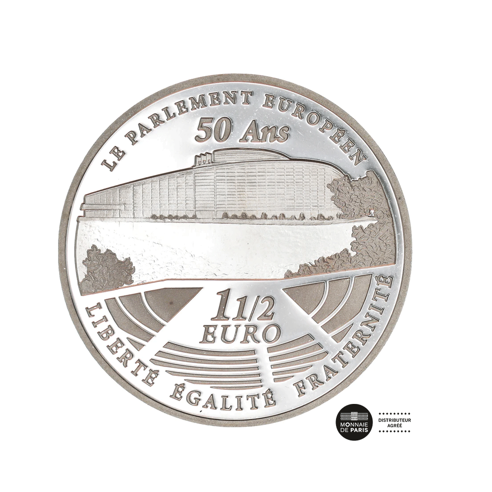 Parlement Européen - European Mint Mark - Monnaie de 1,50€ Argent - BE 2008
