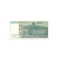 Iugoslávia - 500.000 Dinars Ticket - 1993