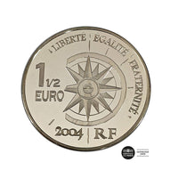 Les Grands Express Aériens - Monnaie de 1,5 Euro Argent - BE 2004