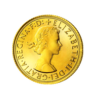 1 Souverain - Elizabeth II - Monnaie en Or - Ier Effigie - 1957-1968