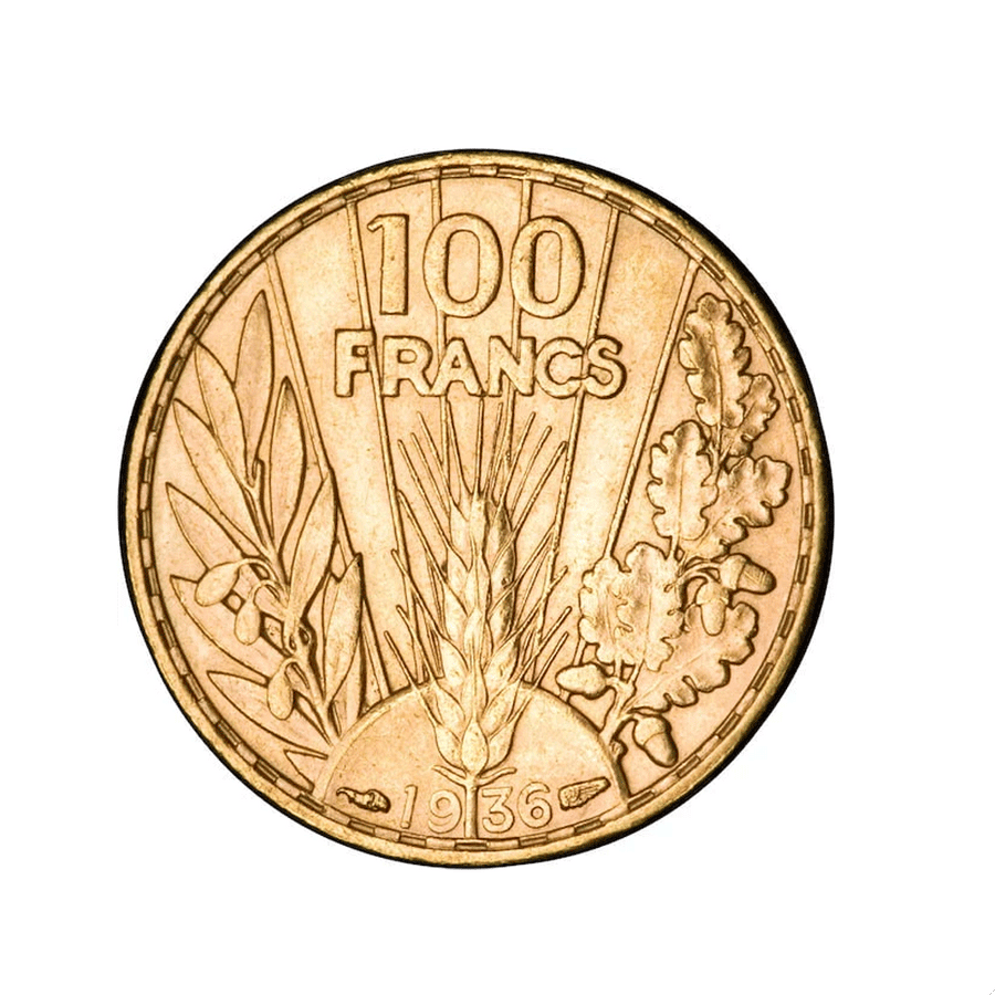 Monnaie ancienne en or « 100 Francs Bazor »