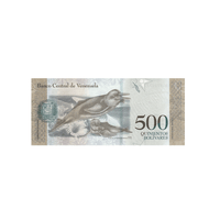 Bolivie - Billet de 500 Bolivares - 2017