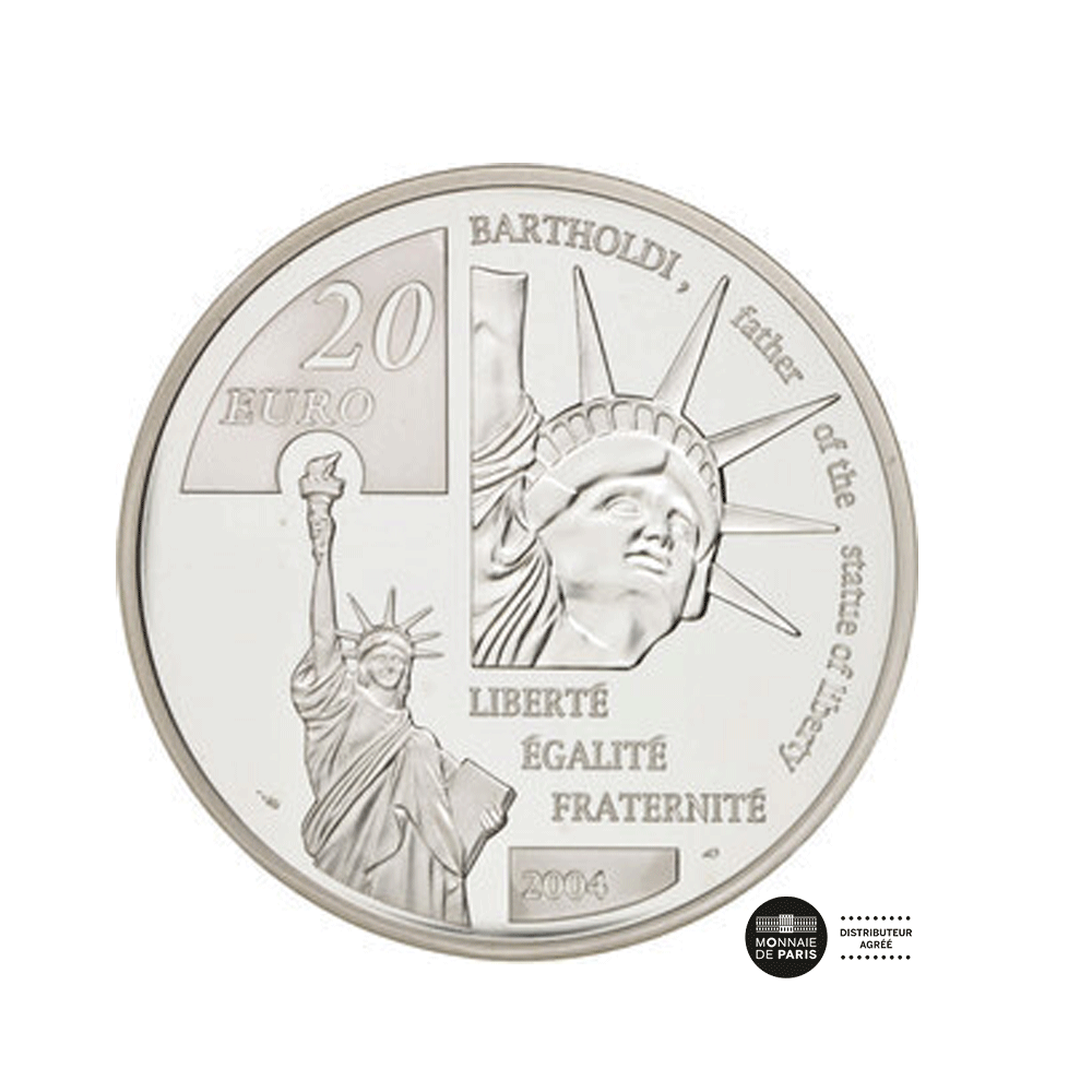 Bartholdi - Monnaie de 1,5€ Argent - BE 2004
