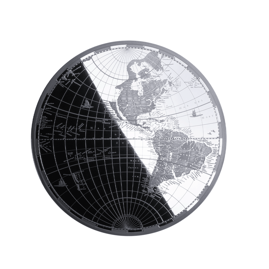 Histoire de la Cartographie - Lot de 2 monnaies de 10$ Argent - BE 2025