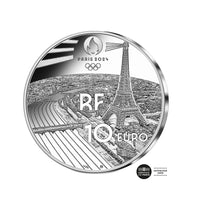 Parigi 2024 Olimpiadi - Les Invalides - valuta di € 10 denaro - BE 2023