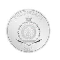 Mickey - Monnaie de 2 Dollars Argent - BU 2023