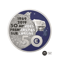Premiers pas sur la Lune - Monnaie de 50€ Argent 5 Oz - BE 2019