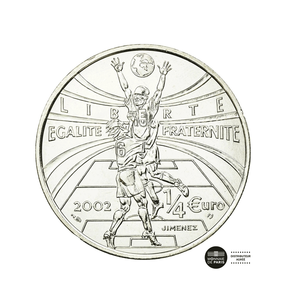 Allez La France ! 2002 - Monnaie de 1/4€ Argent - BE 2002