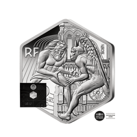 Pariser Olympischen Spiele 2024 - Sechseckel - Währung von 10 € Geld - 2024