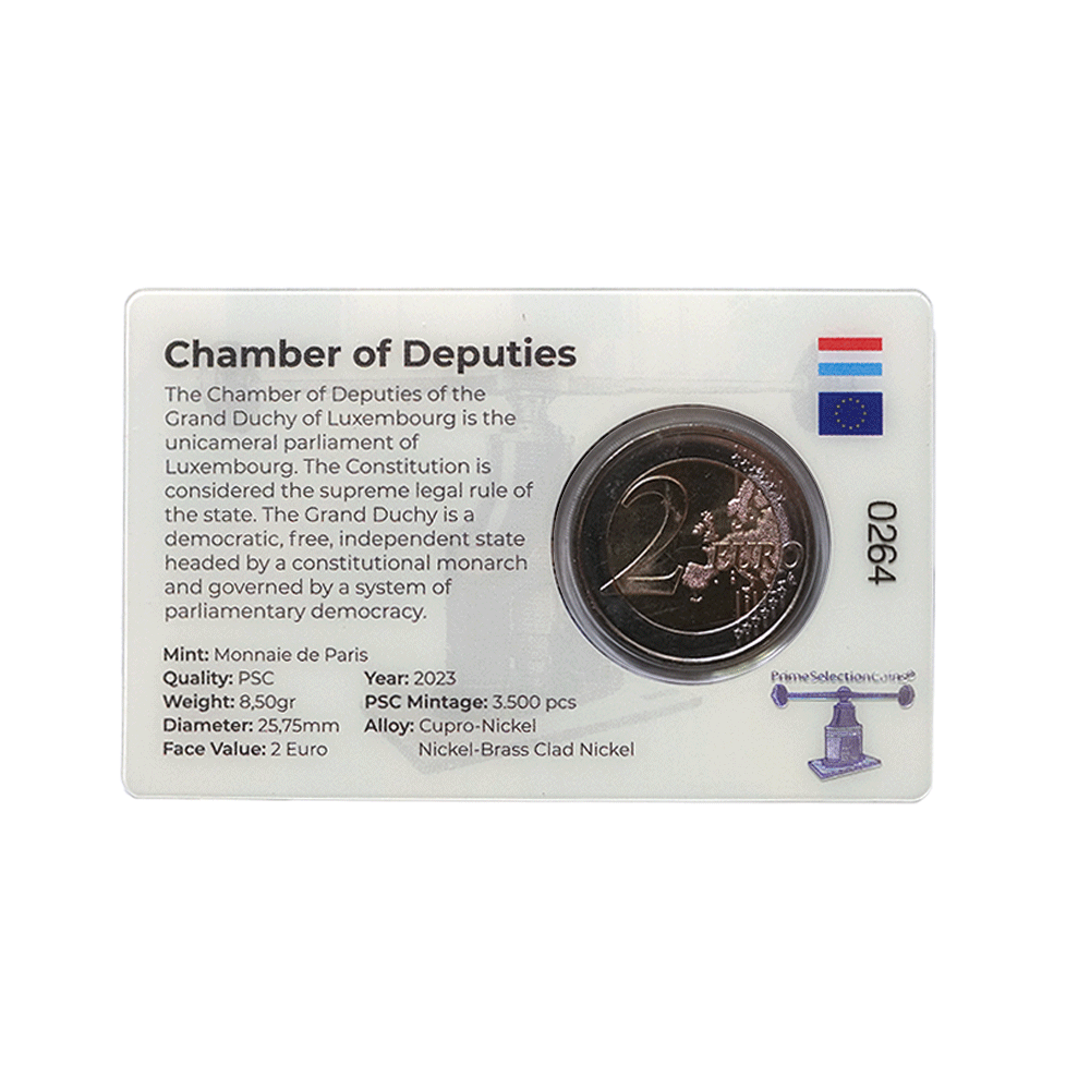 Luxembourg 2023 - 2 Euro Coincard - Chambre des députés