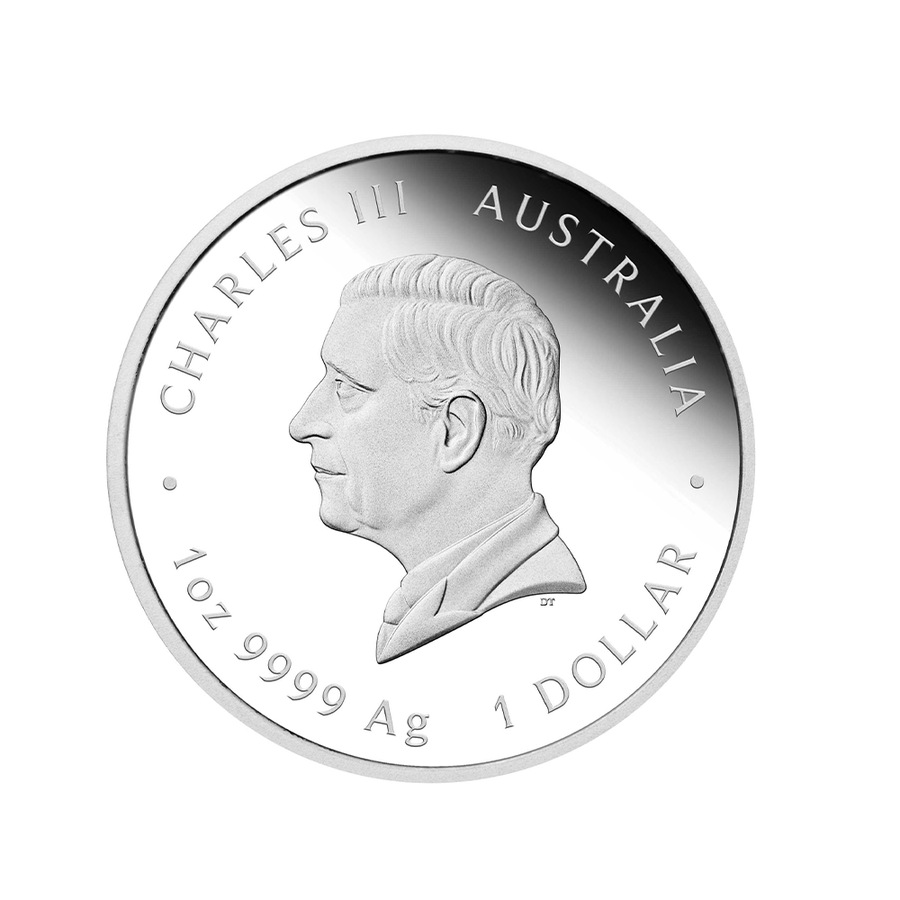 Australian Lunar - Serie III - Snake - Monnaie de 1 dollar 1Oz Argent - BE 2025