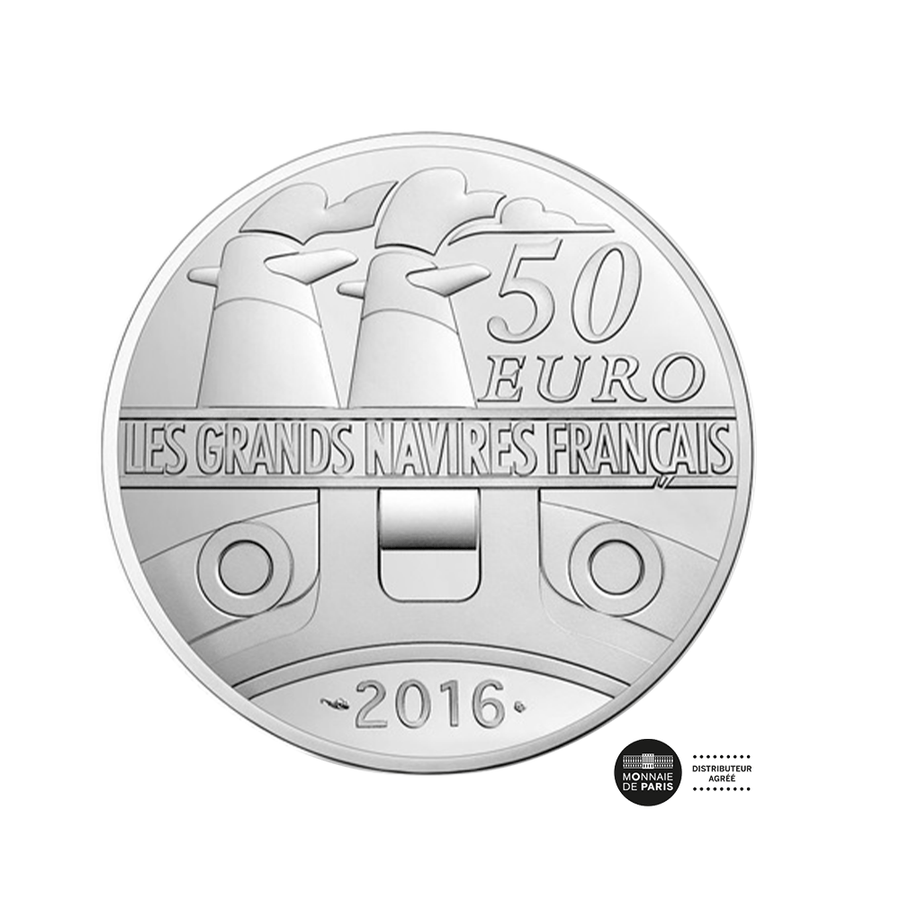 L'Ile de France - Monnaie de 50€ Argent 5 Oz - BE 2016