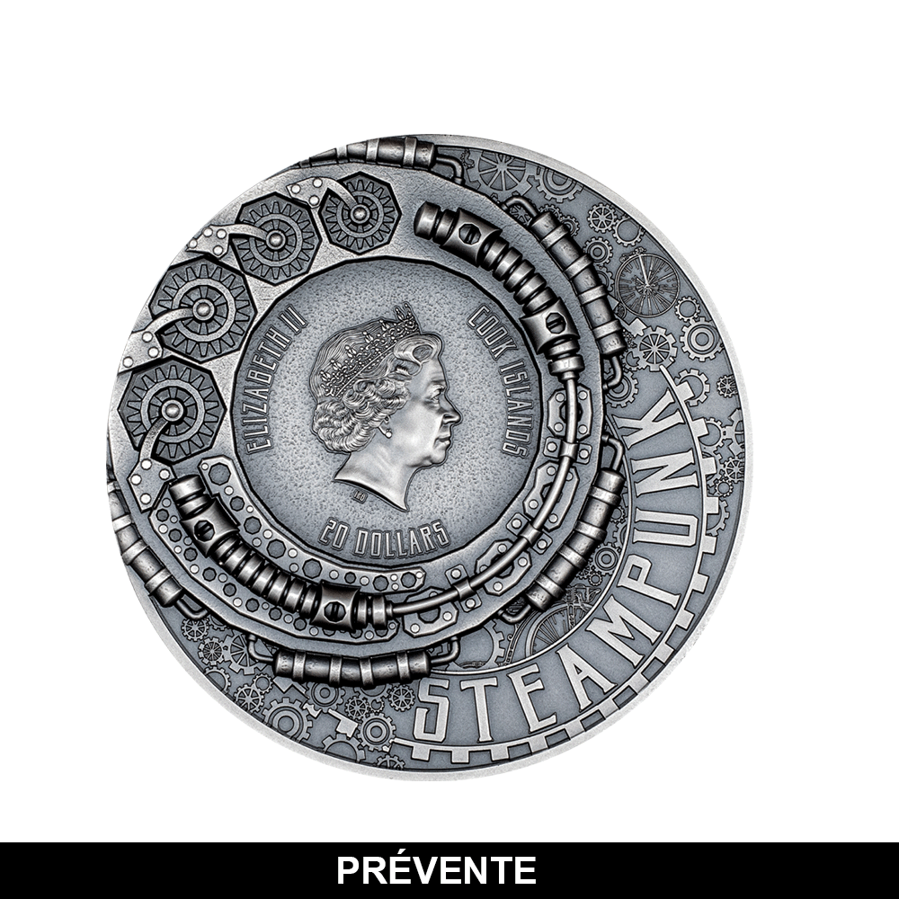 Steampunk - Science Lab - Monnaie de 20 Dollars Argent - 2023
