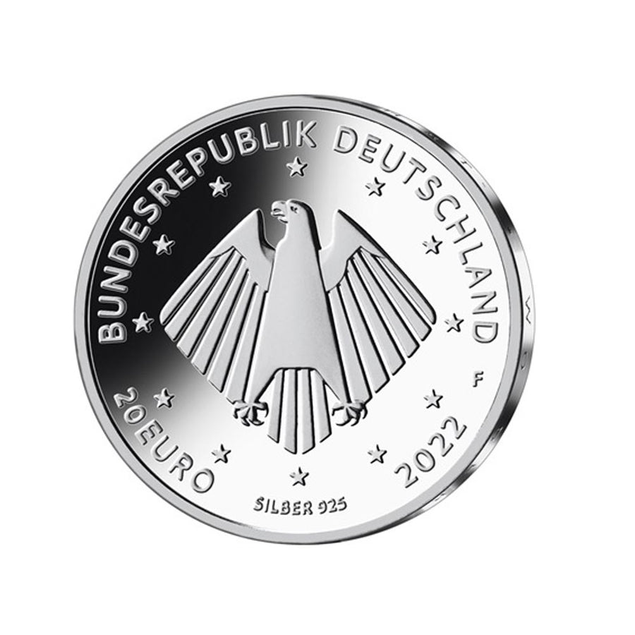 Duitsland 2022 - Valuta van 20 euro zilver - Corvey Abbey
