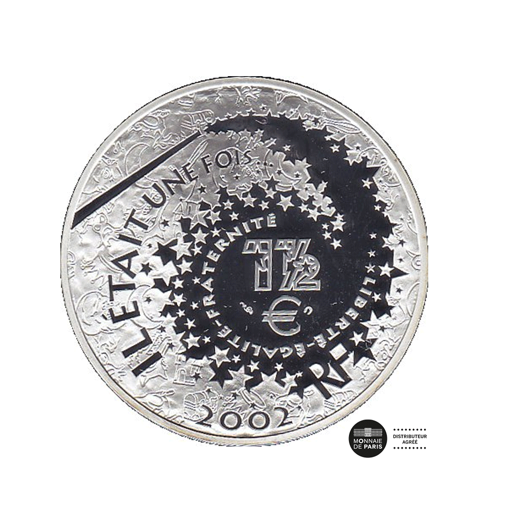 Cendrillon - Monnaie de 1,50€ Argent - BE 2002