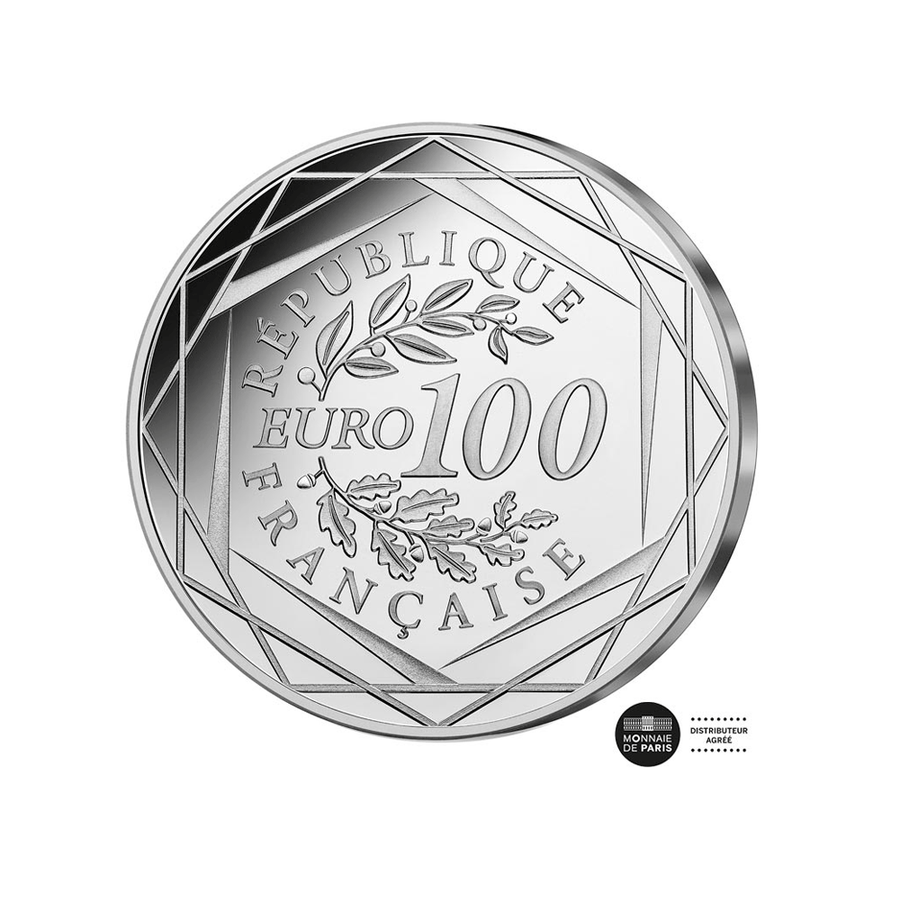 Les 100 de Disney - moeda de 100 euros prata - seja 2023