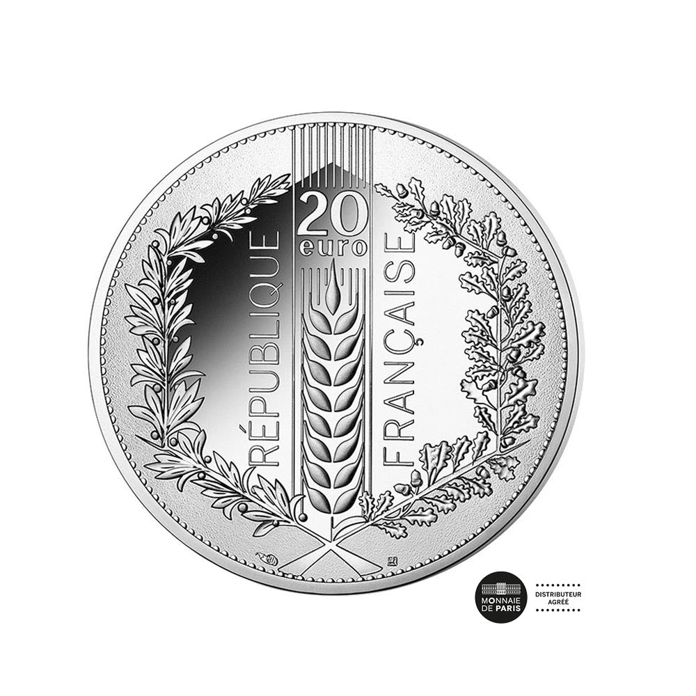 Laurier - Monnaie de 20€ Argent - 2021