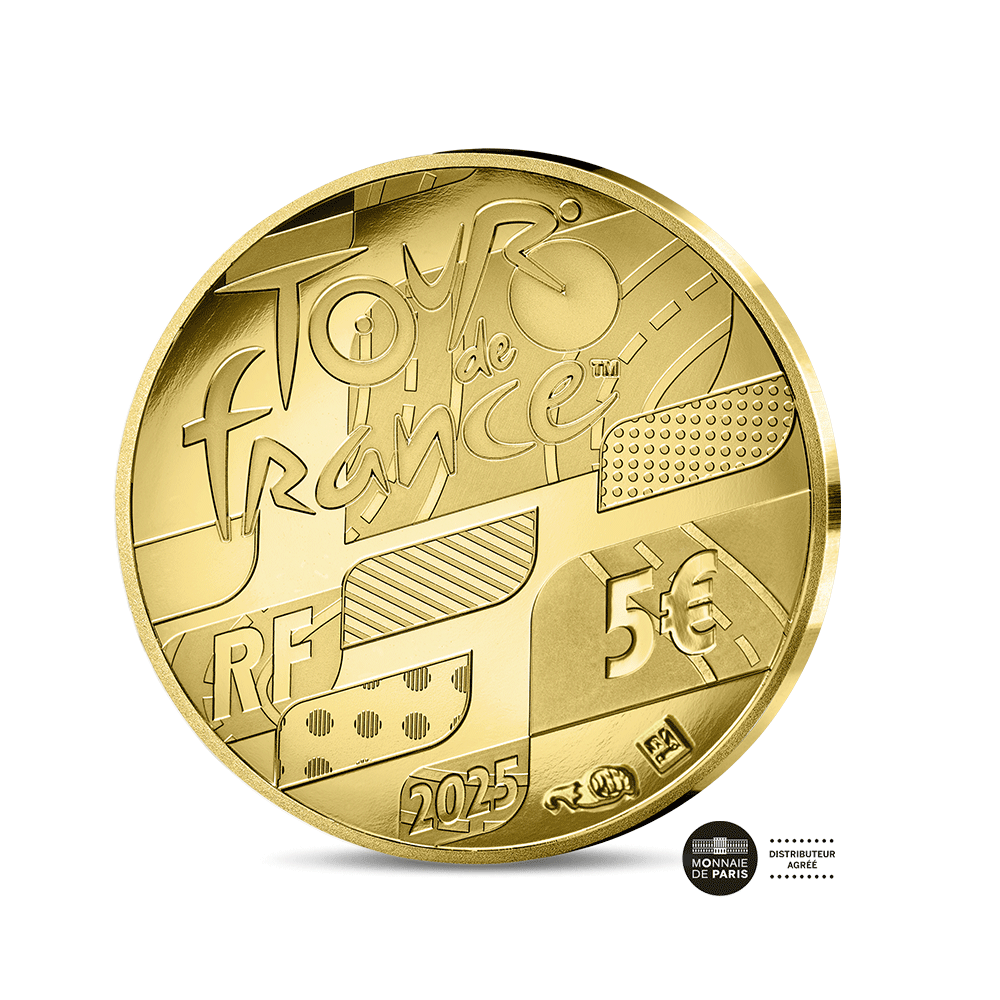 "Carte Étape" - Monnaie de 5€ Or 1/2g - BE 2025