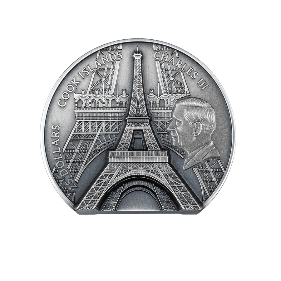 Eiffel Tower - Monnaie de 25$ Argent 5 Oz - 2024