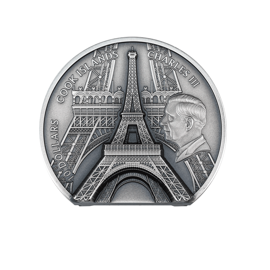 Eiffel Tower - Monnaie de 10$ Argent 2 Oz - 2024