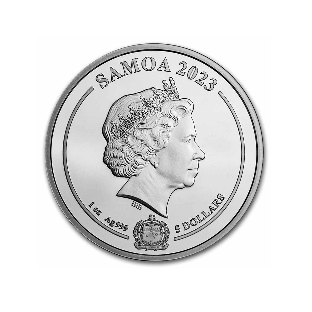 Green Lantern - Monnaie de 5 Dollars 1 Oz Argent - BU 2023 - Colorisée