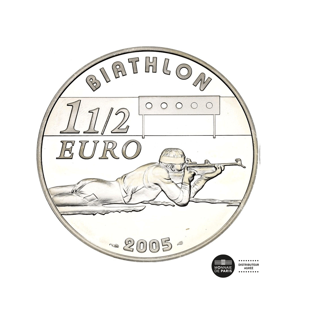 Biathlon - Monnaie de 1,50€ Argent - BE 2005