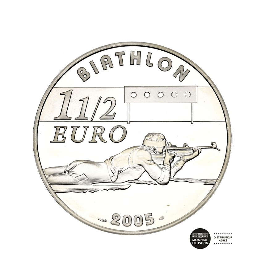 Biathlon - Monnaie de 1,50€ Argent - BE 2005