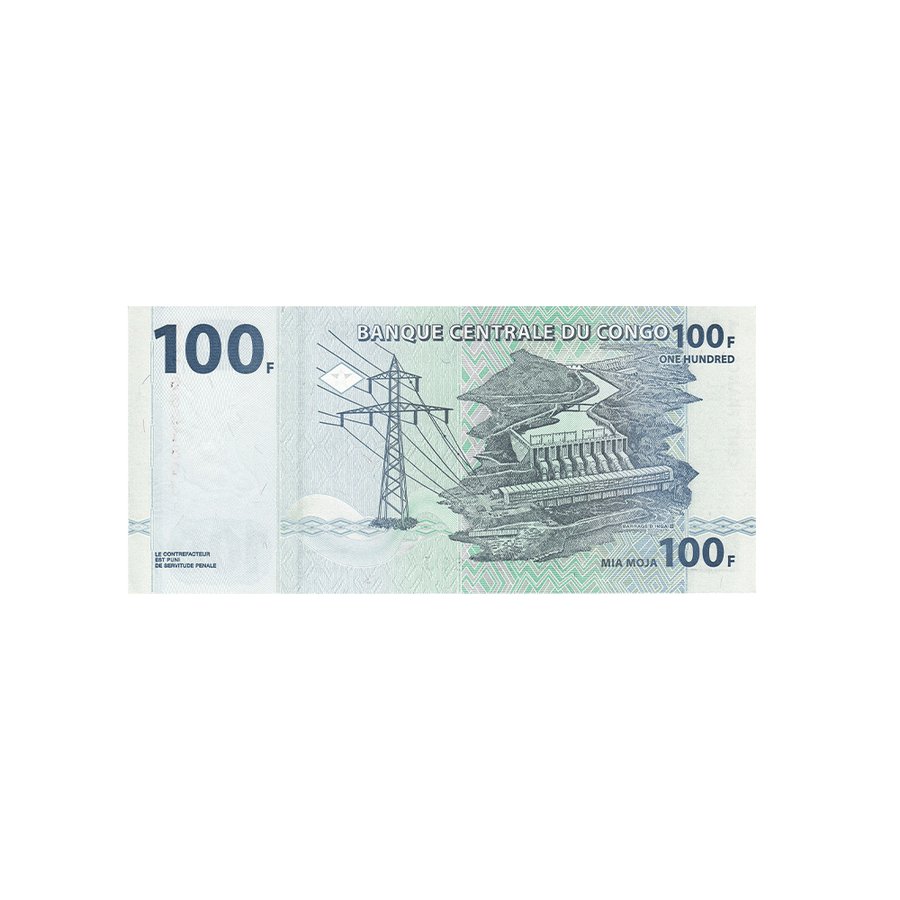 Congo - 100 franc tickets - 2013