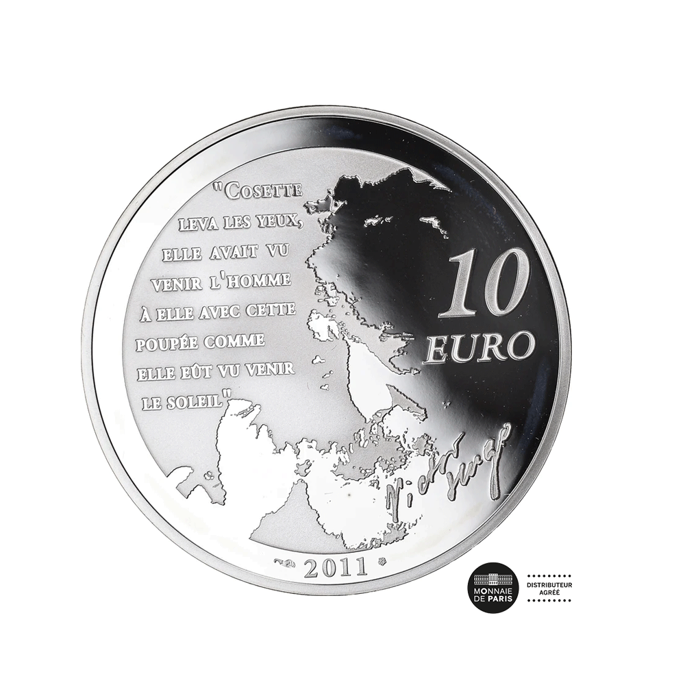 Les Misérables - Cosette - Monnaie de 10€ en Argent - BE 2011