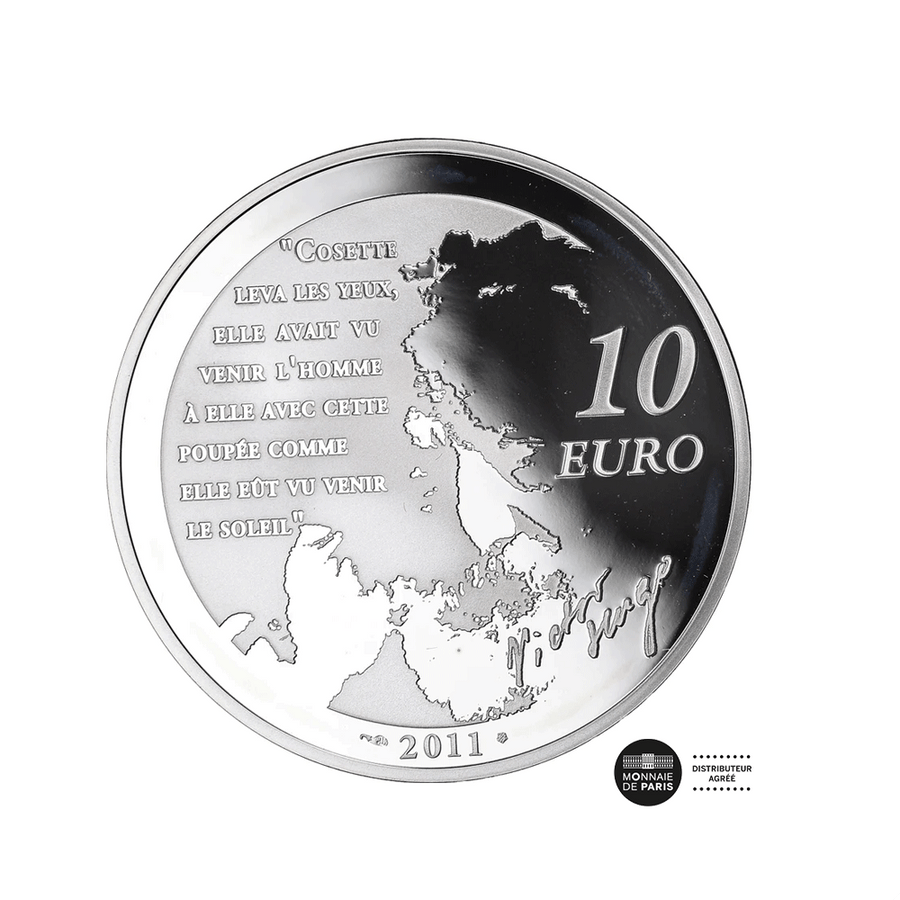 Les Misérables - Cosette - Monnaie de 10€ en Argent - BE 2011