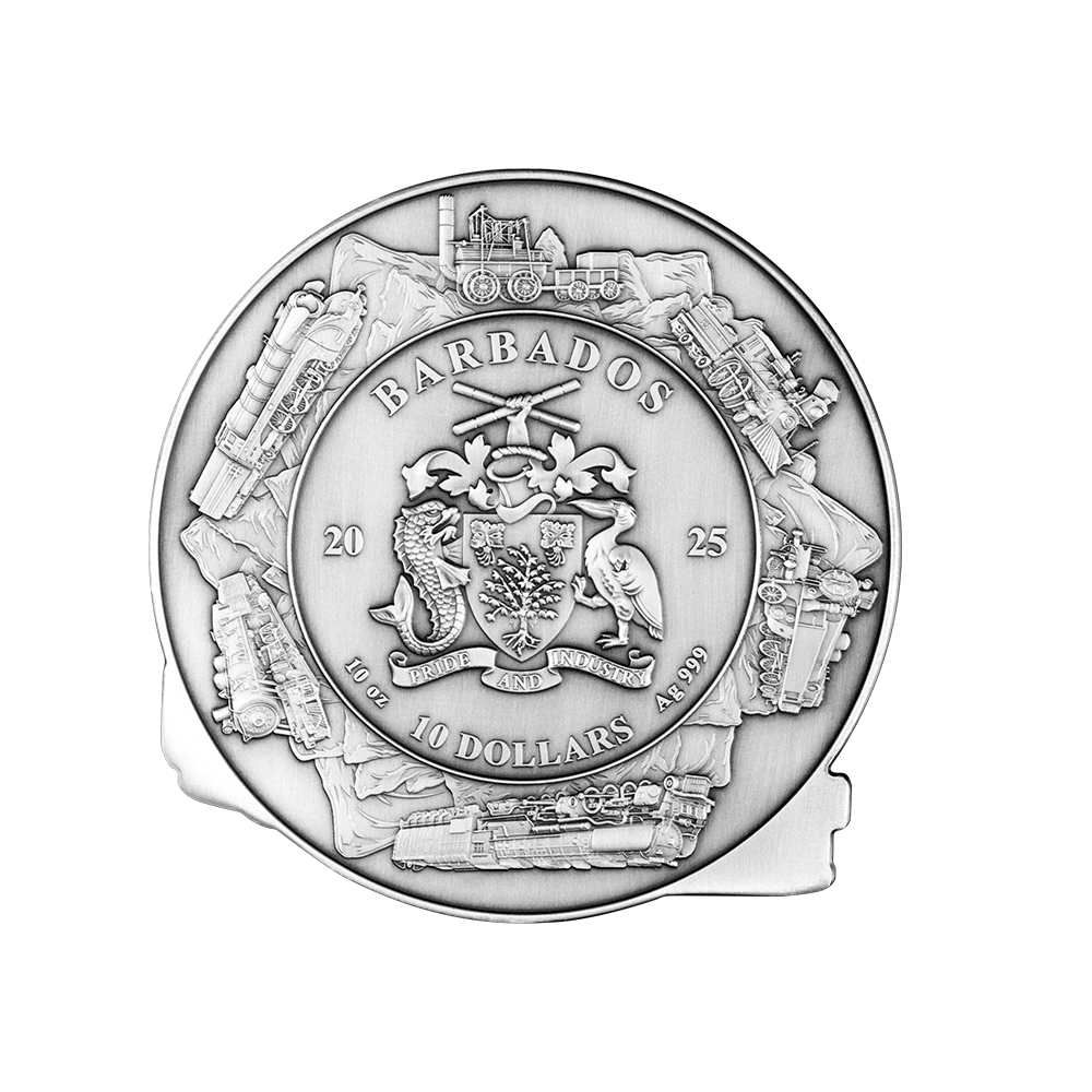 200 ans du Premier Train à vapeur - Monnaie de 10$ Argent - 2025