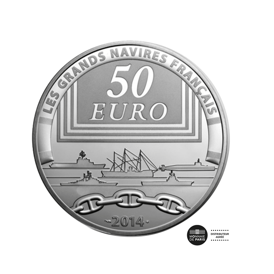 Le Redoutable - Monnaie de 50€ Argent 5 Oz - BE 2014