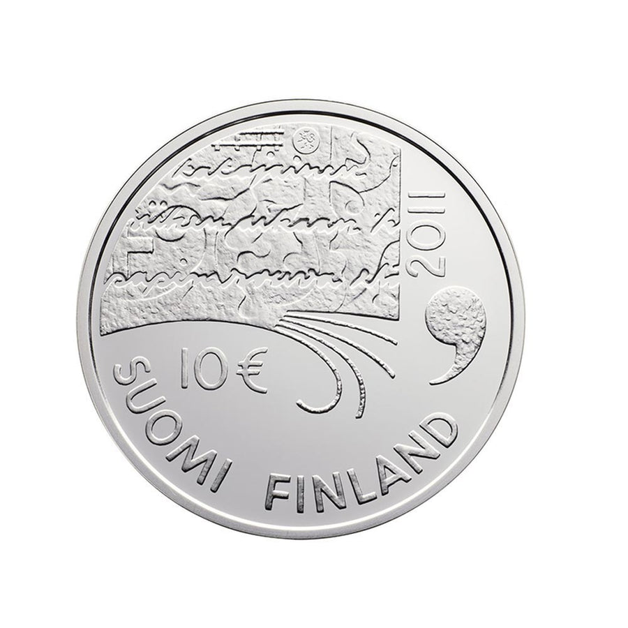 150e verjaardag van de geboorte van Juhani Aho - valuta van 10 euro zilver - Be 2011