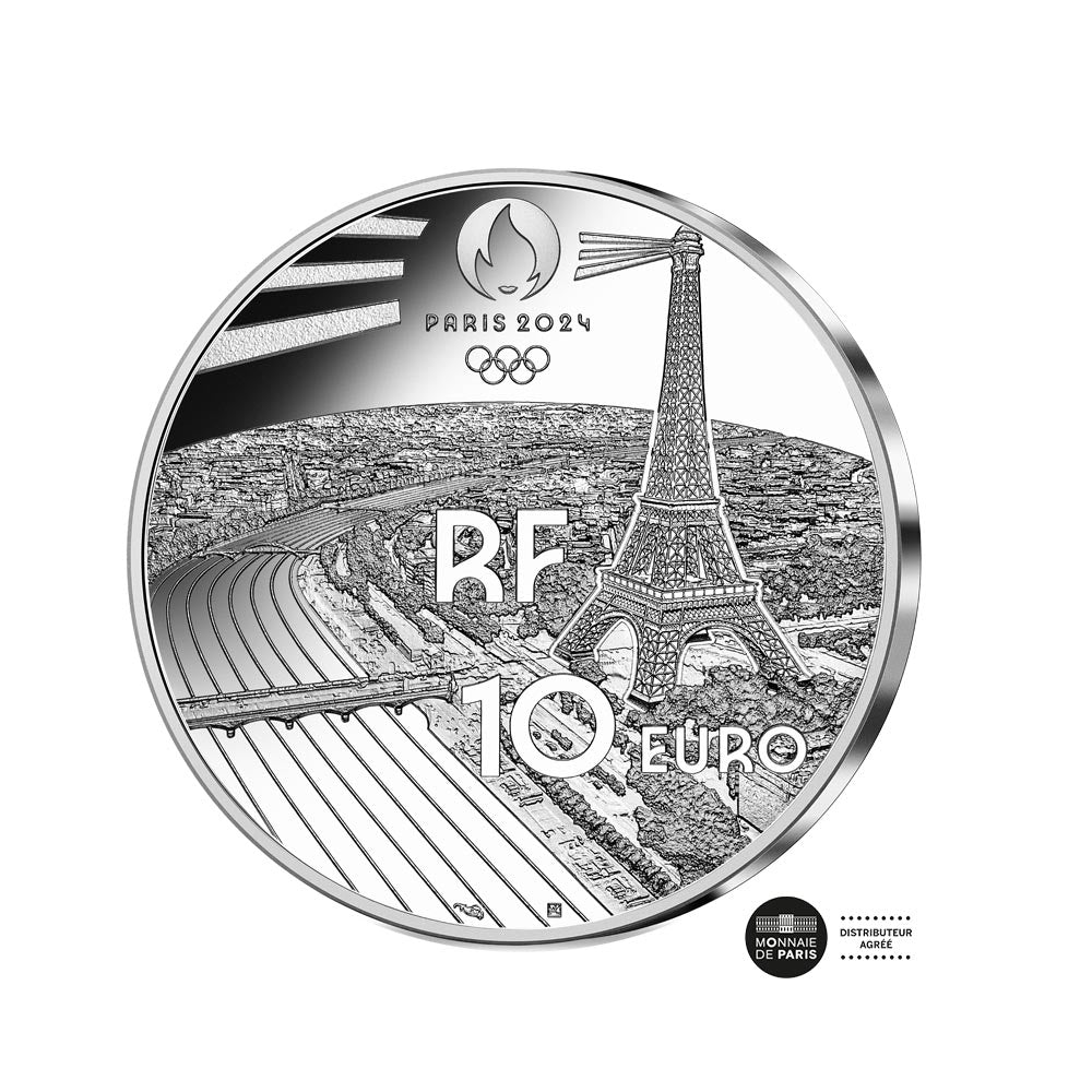 Jeux Olympiques de Paris 2024 - Musée du Louvre - Monnaie de 10€ Argent - BE 2023