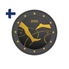 Finlande 2025 - 2 Euro Commémorative - 100 ans des jeux athlétiques Finlande Suède - Ruthénium
