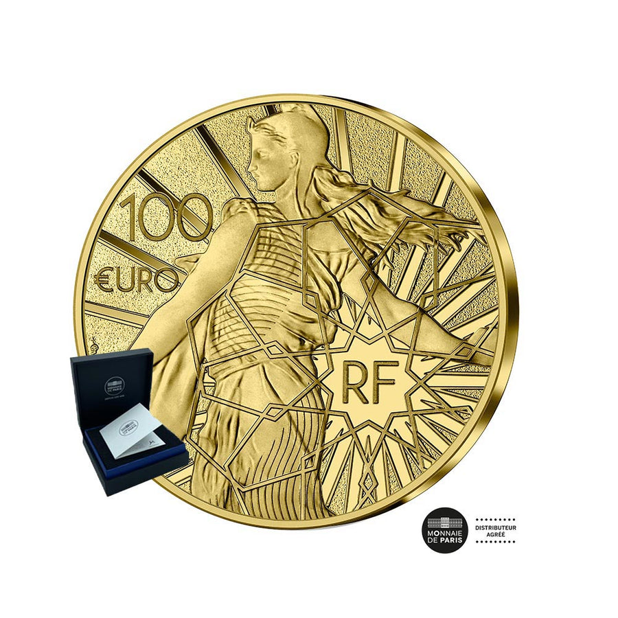 Semeuse - Le Roi Midas - Monnaie de 100€ Or 1/2 oz - BE 2023