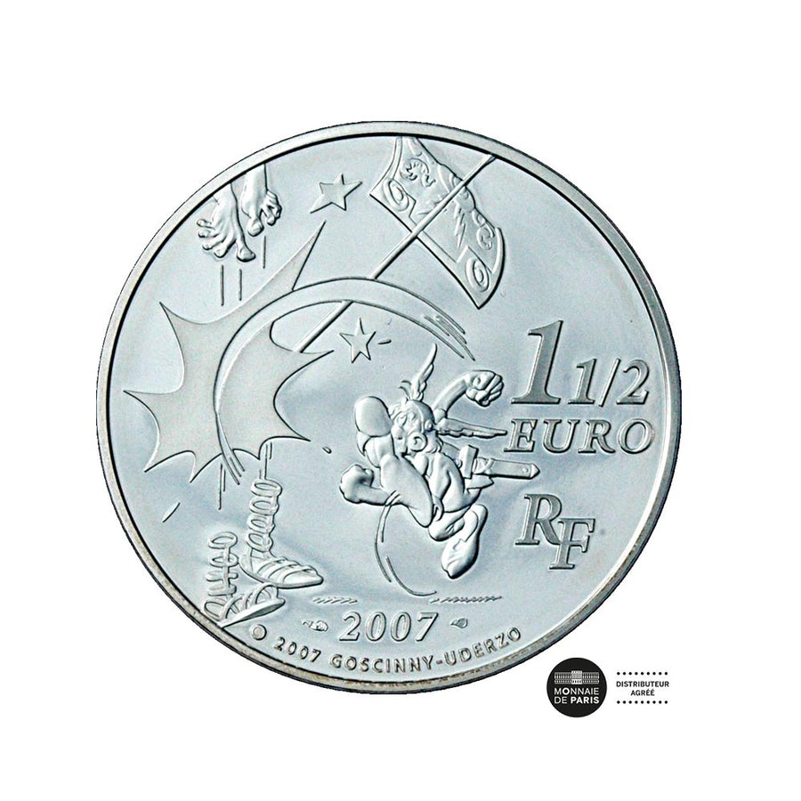 Asterix, het banket - valuta van 1,5 Euro -geld - Be 2007