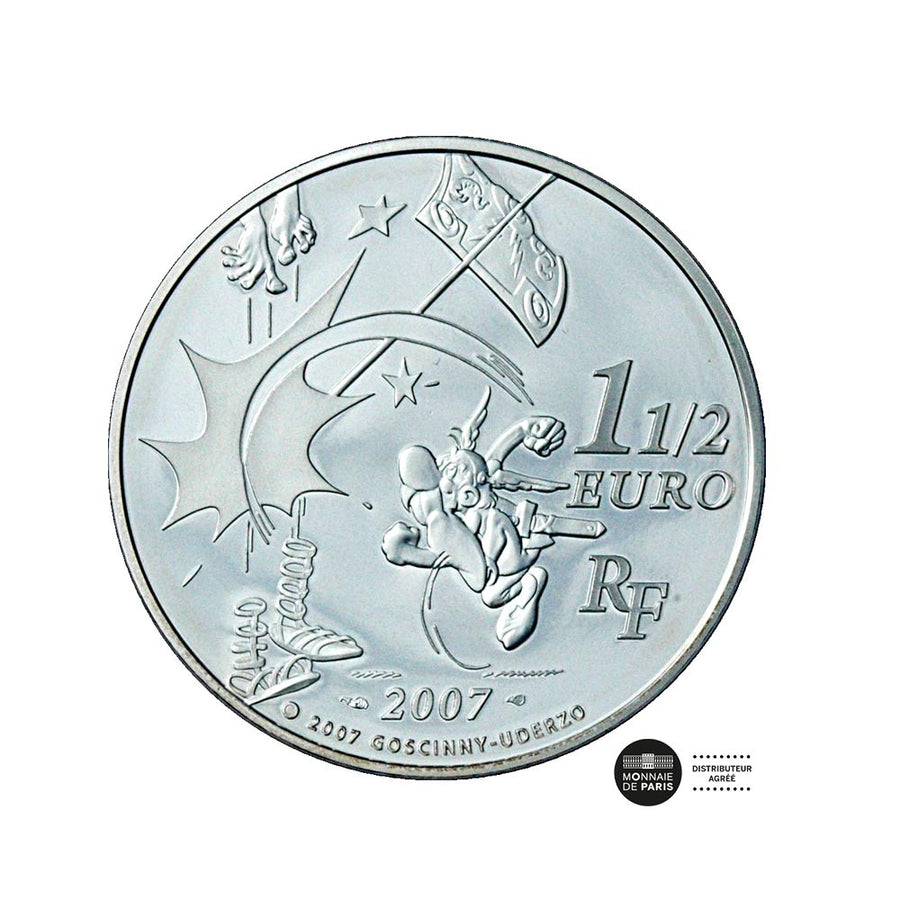 Astérix, le Banquet - Monnaie de 1,5 Euro Argent - BE 2007