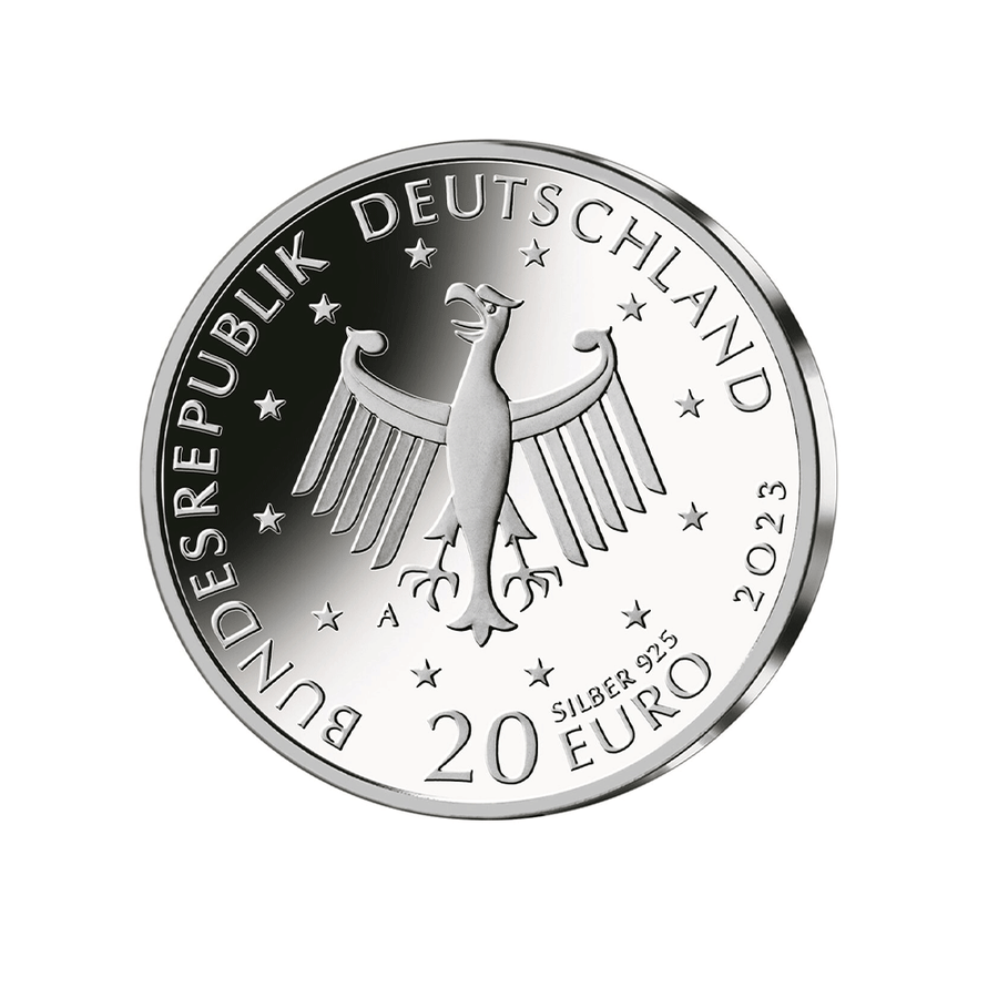 Allemagne 2023 - Monnaie de 20€ Argent - Vico von Bülow (Loriot) - BE