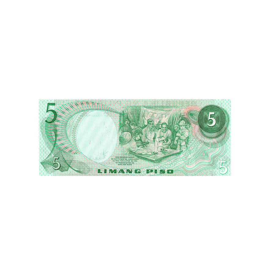 Philippines - Billet de 5 Pesos - 1972
