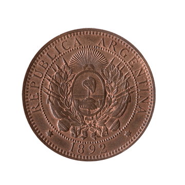 2 centavos - Argentine - 1882-1896