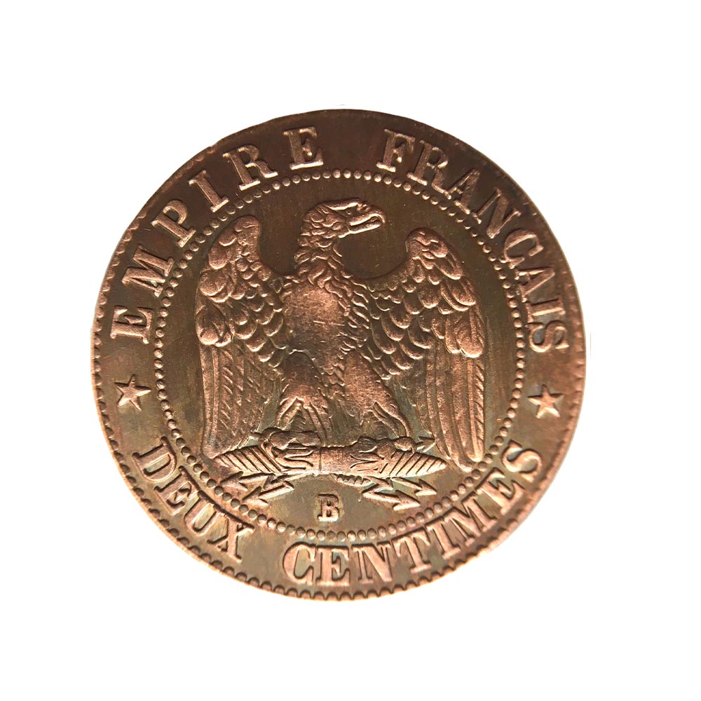 2 Centimes Napoléon III - tête nue - France - 1853-1857