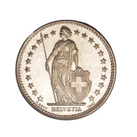 2 Francs - Helvetia Debout - Suisse - 1874-1967