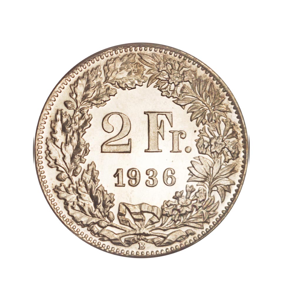 2 Francs - Helvetia Debout - Suisse - 1874-1967