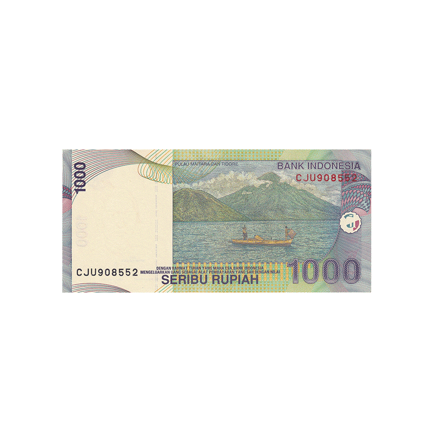 Indonésie - Billet de 1 000 Roupies - 2000-2016