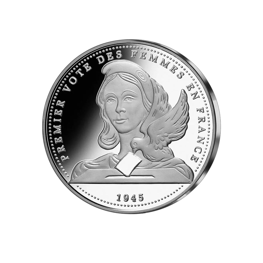 Frappe en argent pur - La France Victorieuse - Le premier vote des femmes en France