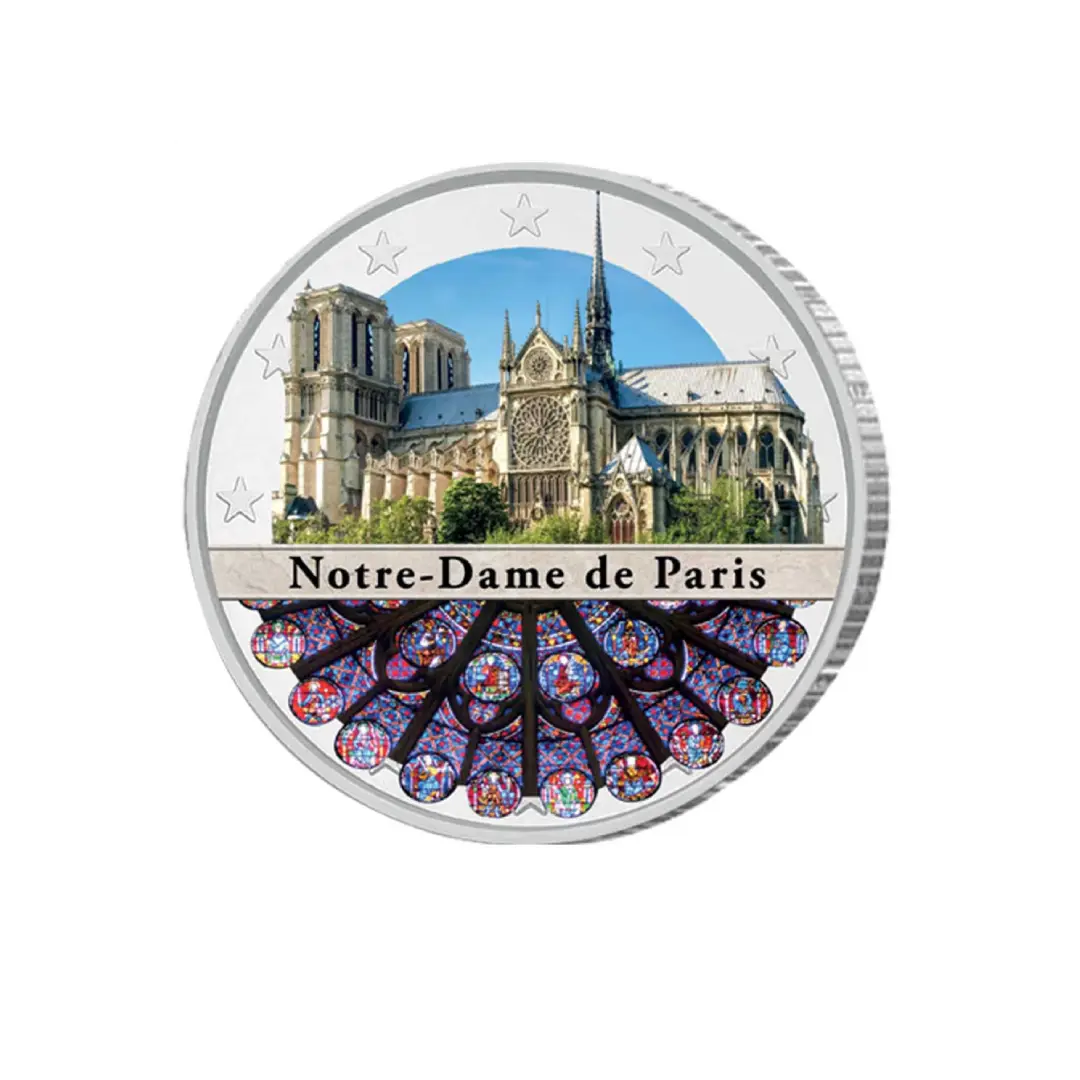 Notre Dame de Paris - 2 Euros Commémorative -  Colorisée (variantes disponibles)