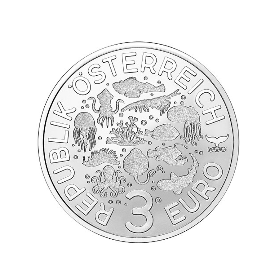 Autriche 2025 - 3 Euro Commémorative - Poisson Scorpion