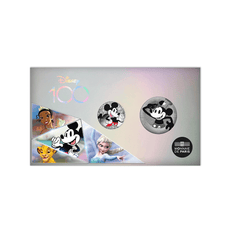 Le Centenaire de Disney - Lot de 2 monnaies de 10€ de 50€ Commémorative Argent - 2023